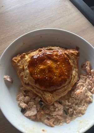 Une photo de Chaussons au saumon et courgette