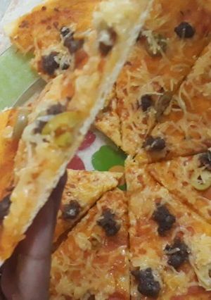 صورة لوصفة بيتزا 🍕🍕