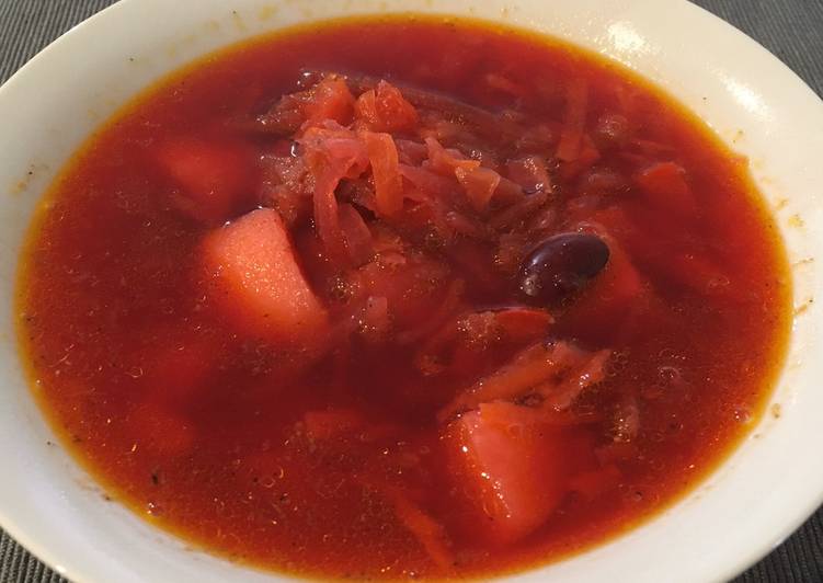 Recipe of Ultimate [Vegan] Lazy borscht