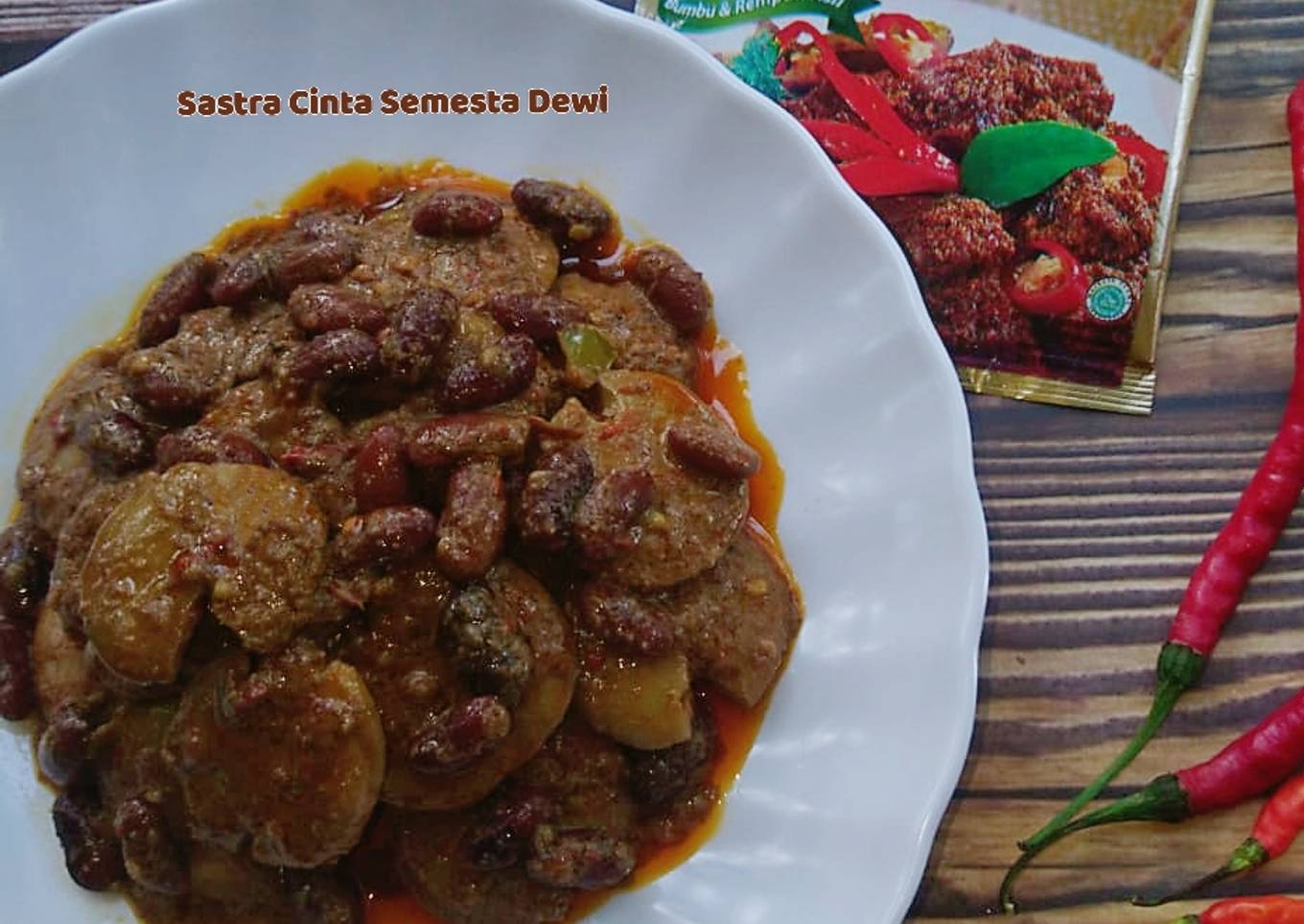 257 'Rendang Jengkol Kacang Merah, Bumbu Indofood'