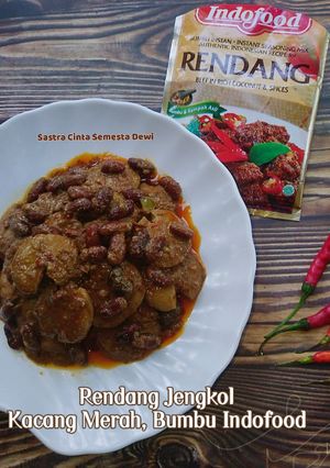 Foto resep 257 'Rendang Jengkol Kacang Merah, Bumbu Indofood'