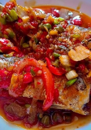Foto resep Ikan Sarden Asem Pedes