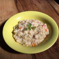 Una foto de Risotto con pollo