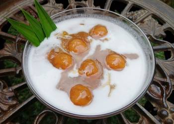 Resep Mudah Jenang Grendul/bubur candil/bubur biji salak Ketela Rambat Ala Warteg