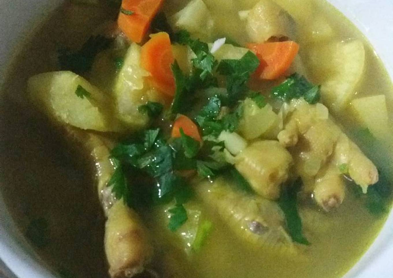 Sop Singkong Ceker Ayam
