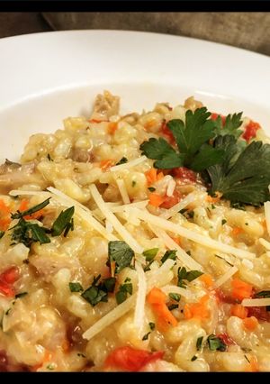 A picture of Chicken Vegetable Risotto.