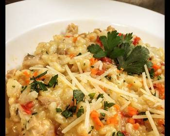 Popular Recipe Chicken Vegetable Risotto Very Delicious