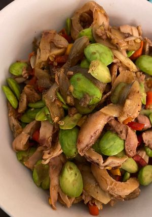 Foto resep Tumis Cumi Asin Petai