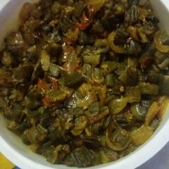 A picture of Bhindi do Pyaja.
