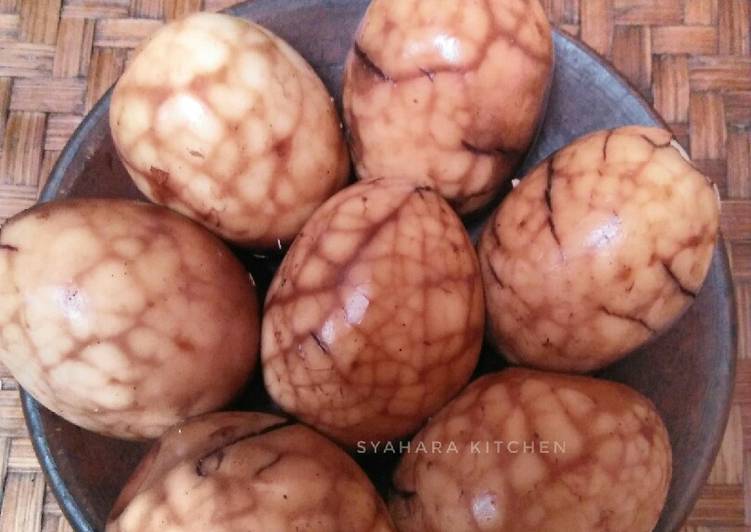 Cara Gampang Membuat Marmer Egg (Pindang Telur Marmer) yang Bikin Ngiler