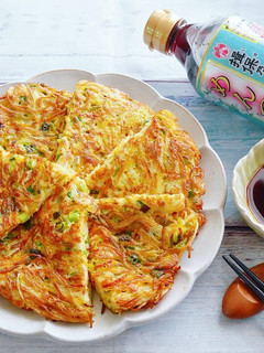 香蔥南瓜手延素麵煎餅 的食譜成品照片
