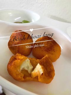 Hình của món Bánh khoai lang nhân phô mai.