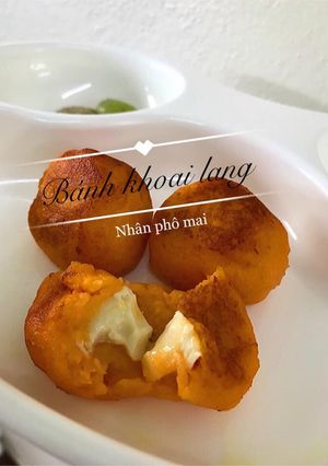Hình của món Bánh khoai lang nhân phô mai.