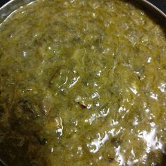 A picture of Sarso ka saag.