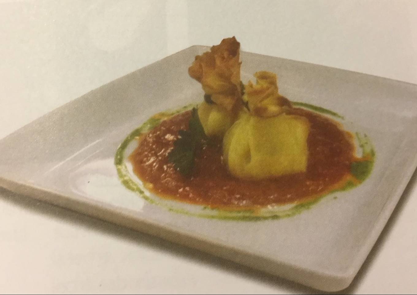 Crepes de ricota y panceta