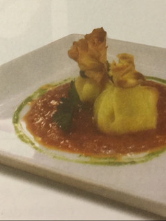 Una foto de Crepes de ricota y panceta