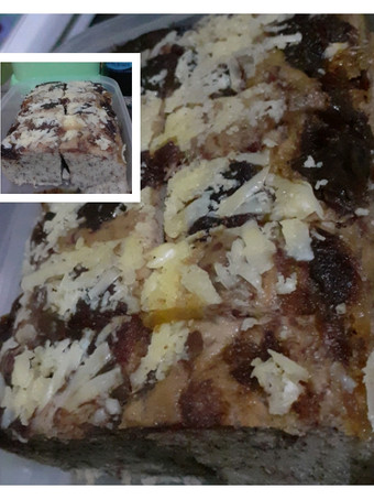 Resep Bolu pisang toping, kurma, keju coklat Praktis