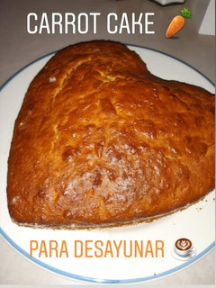 Una foto de Carrot cake o Budín de Zanahoria y nueces