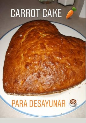 Una foto de Carrot cake o Budín de Zanahoria y nueces