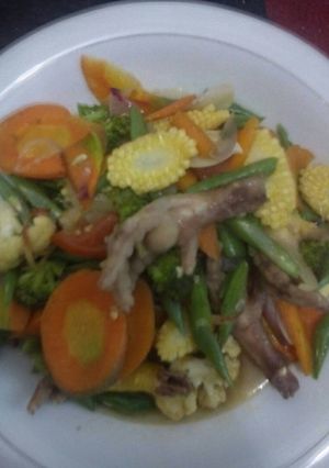 Foto resep Capcay ceker kering