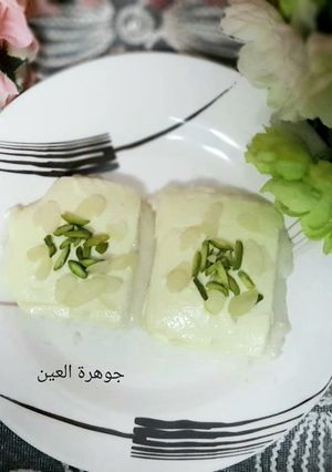 صورة لوصفة حلى بالجلاكسي والكريمة