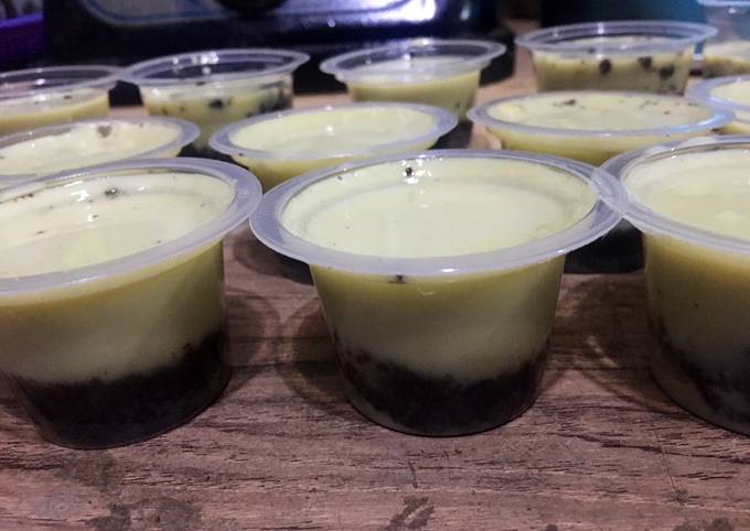 Resep Puding oreo matcha ala fe, Menggugah Selera
