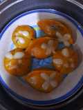 Steamed Korean Pumpkin Songpyeon | rice cake, mochi (Mochi Labu Kuning Kukus)