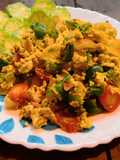 গাজর ক্যাপ্সিকাম এগ ভুজিয়া(gajar capsicum egg bhujiya recipe in Bengali)
