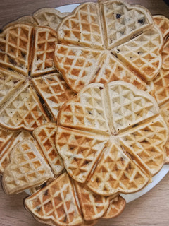 Banános-zabpelyhes gofri recept fotója