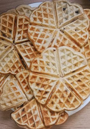 Banános-zabpelyhes gofri recept fotója