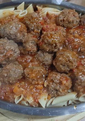 Una foto de Albóndigas con salsa