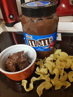 A picture of M & Ms Chocolate spread with crunchy bits. 😀.