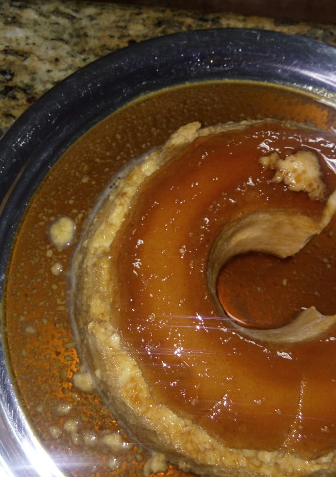 Una foto de Flan casero