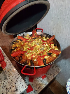 A picture of Seafood Paella.