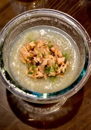 Hình của món Cháo cá hồi.