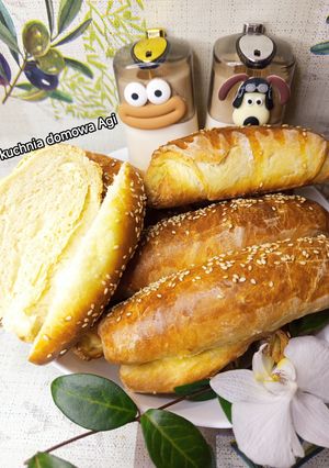 Zdjęcie przepisu Bułki śniadaniowe zrolowane na drożdżach.