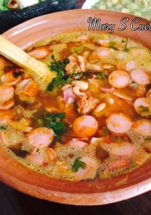 Una foto de Frijoles Charros💖