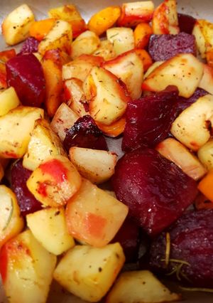 Őszi sült zöldségek recept fotója