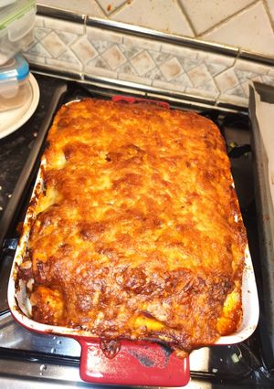 Una foto de Enchilada de Calabacín y Pimiento