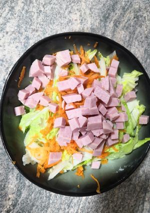 Una foto de Ensalada china sin agar agar