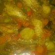 دجاج بالخضره