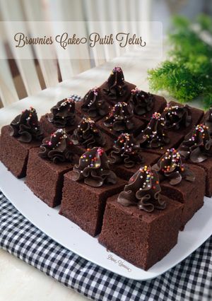 Foto resep Brownies Cake Kukus Putih Telur Lembut & Nyoklat