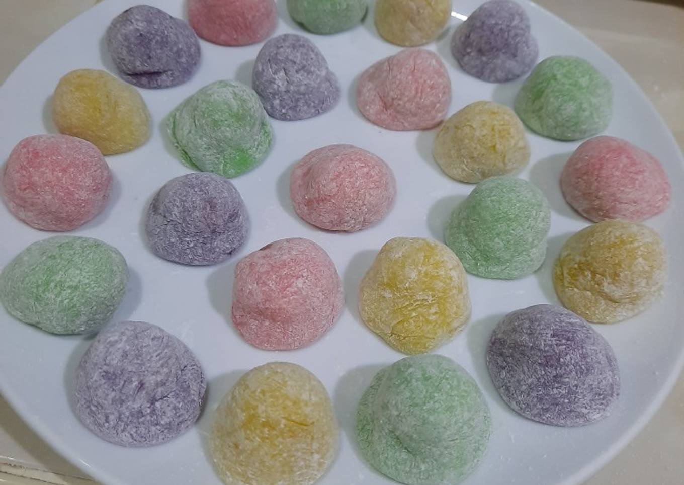 Resep Mochi rainbow
