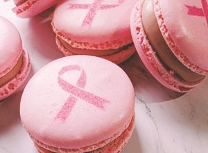 Une photo de Macarons à la framboise (avec ganache fondante)