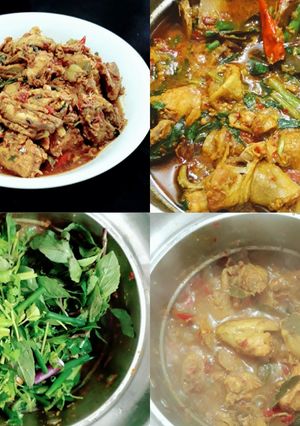 รูปของ ไก่ใต้น้ำ (เผ็ดแซ่บร้อนแรง 😁)Gai Tai Nam / Underwater Chicken
