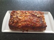 Una foto de budin de pan integral