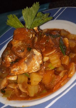 Foto resep Sarden Kentang Pedas