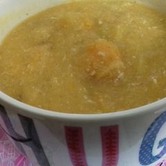 A picture of Chunky chicken soup.