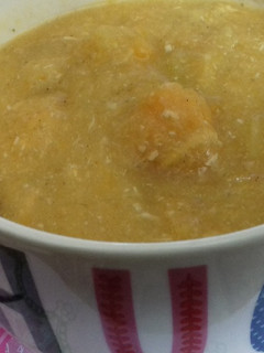 A picture of Chunky chicken soup.