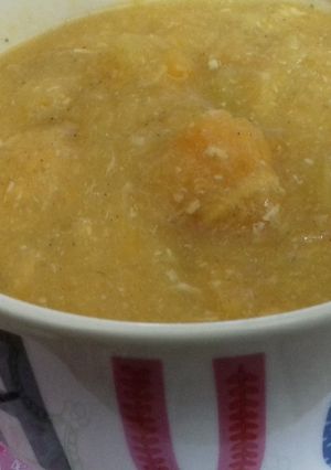 A picture of Chunky chicken soup.